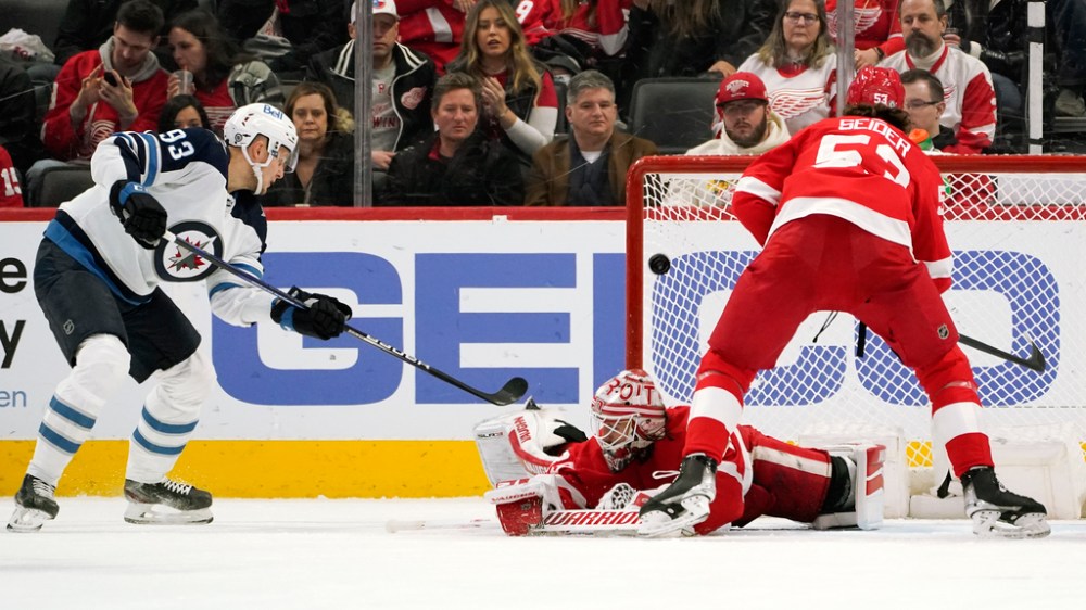 CP
Winnipeg shut out Detroit 3-0 when they visited the Motor City on Jan. 13. (Paul Sancya / The Associated Press files)