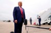 President Donald Trump speaks to the media before boarding Air Force One for a trip to Kenosha, Wis., Tuesday, Sept. 1, 2020, in Andrews Air Force Base, Md. (AP Photo/Evan Vucci)