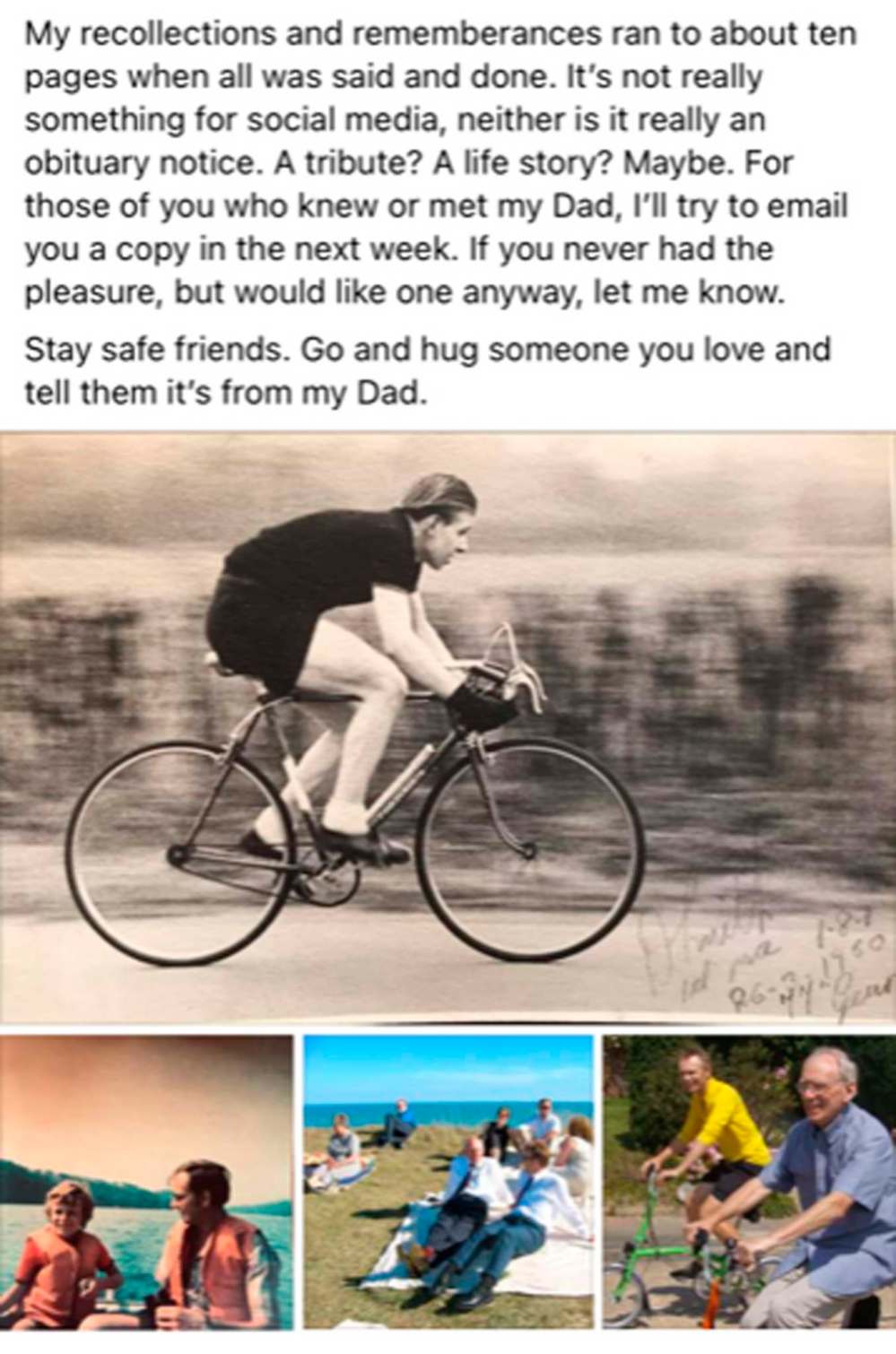 Ian Smith’s Facebook tribute
