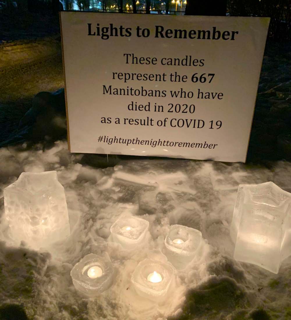 Rhonda Heinrichs’ ice lanterns