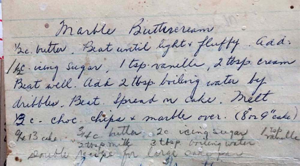 Jean Morris’s buttercream recipe
