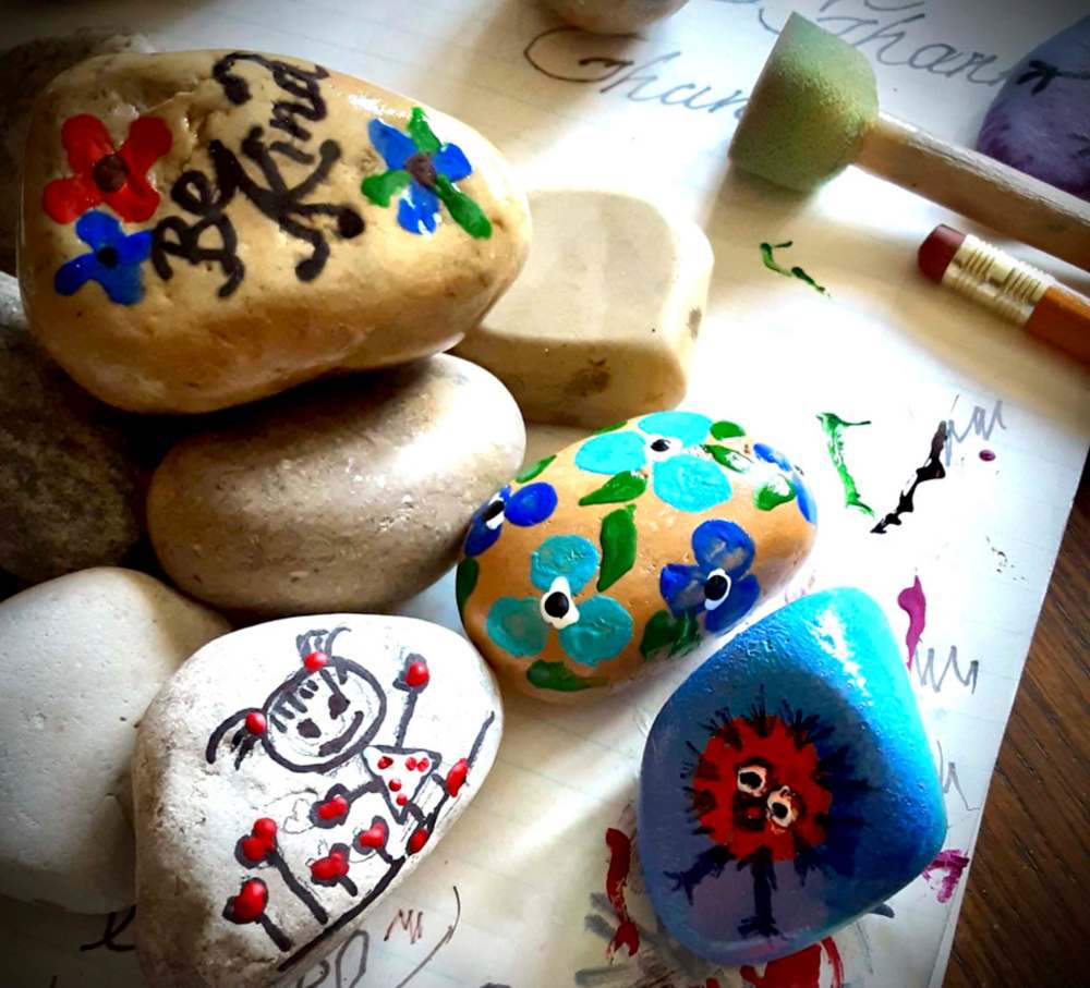 Ted Becker’s painted rocks