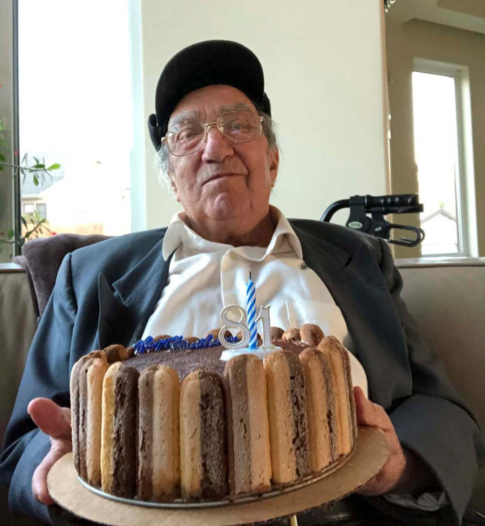 Angelo Manfredi and his torta