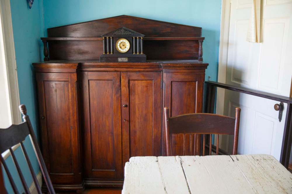 A sideboard in the empire style made from aspen and spruce by John Inkster. (Mike Deal / Winnipeg Free Press)
