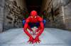 JOHN WOODS / WINNIPEG FREE PRESS
It started as a lark, but now he makes his rounds as Spider-Man. Sorry J. Jonah Jameson, we’re not revealing his identity for Daily Bugle readers.