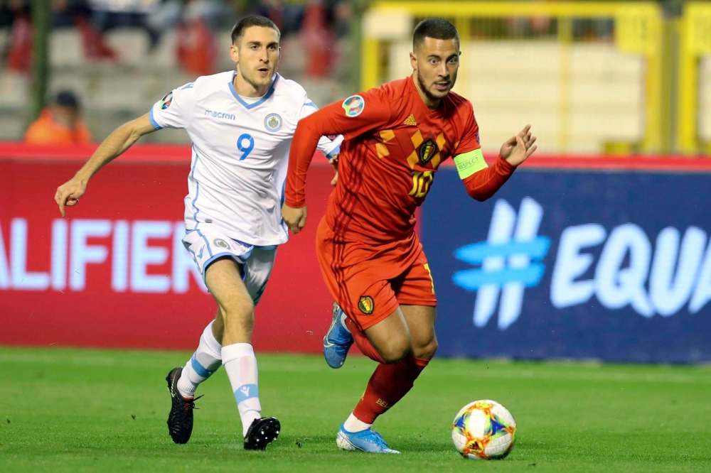 Francisco Seco / The Associated Press files
A healthy Eden Hazard (right) would go a long way to seeing Belgium go deep in the championship.