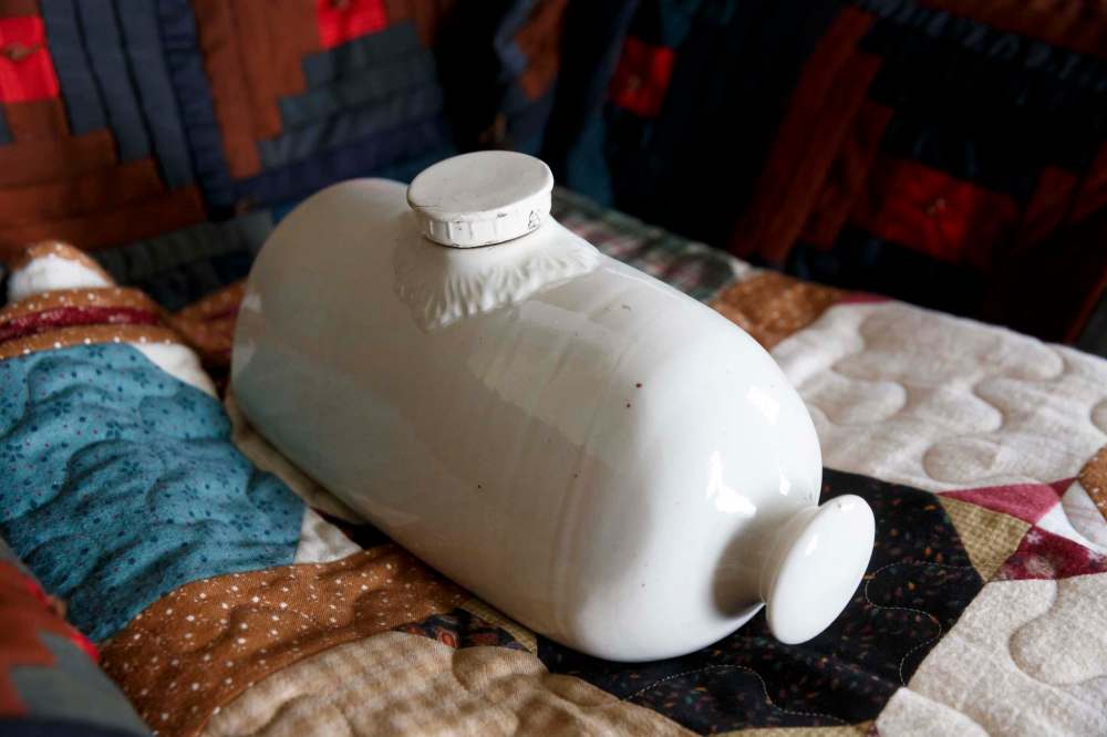 In the Brown House a pig would be used to warm up beds or keep feet warm while sitting in a upholstered chair. (Mike Deal / Winnipeg Free Press)