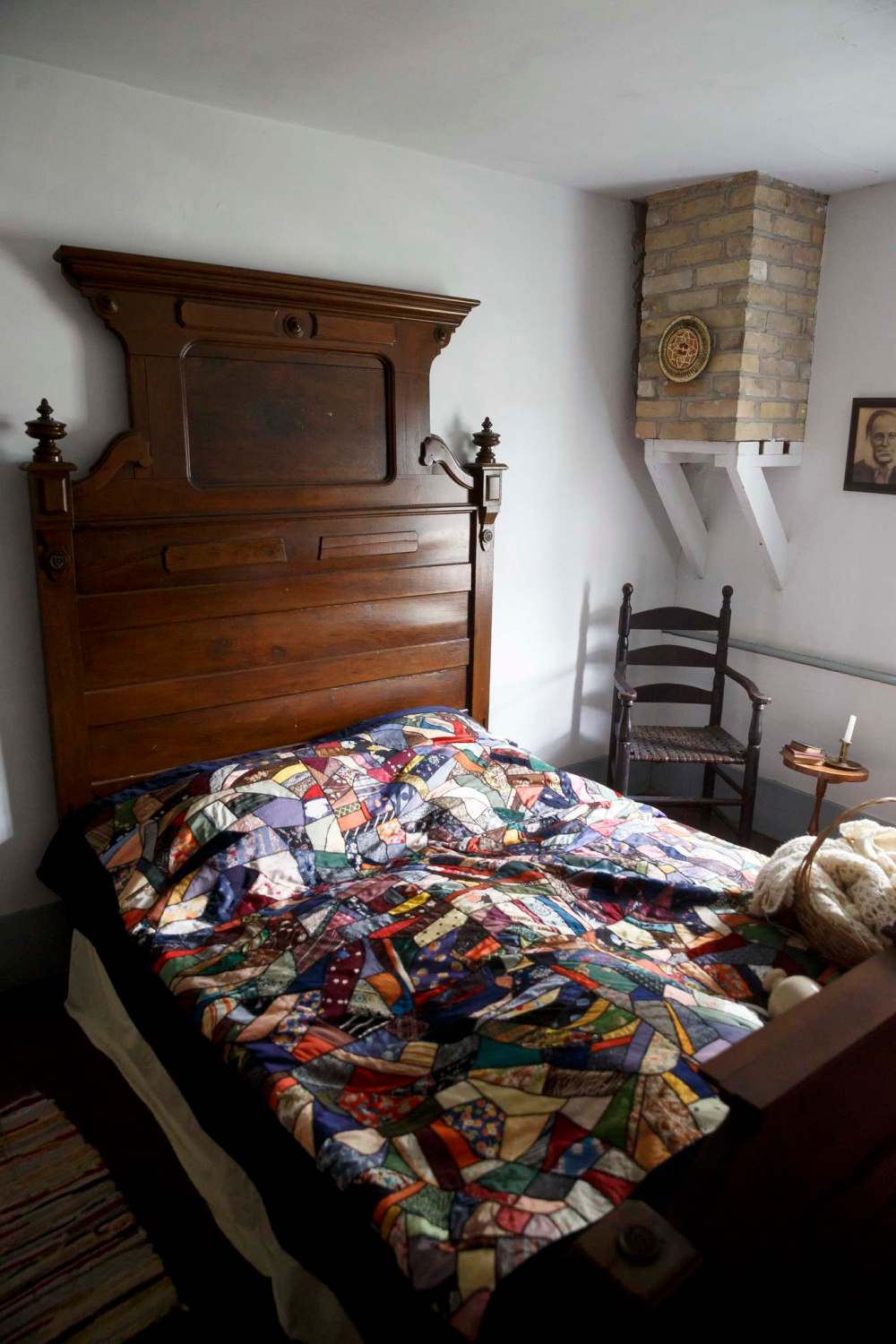 A headboard and footboard from the John Taylor house 1870-80. (Mike Deal / Winnipeg Free Press)