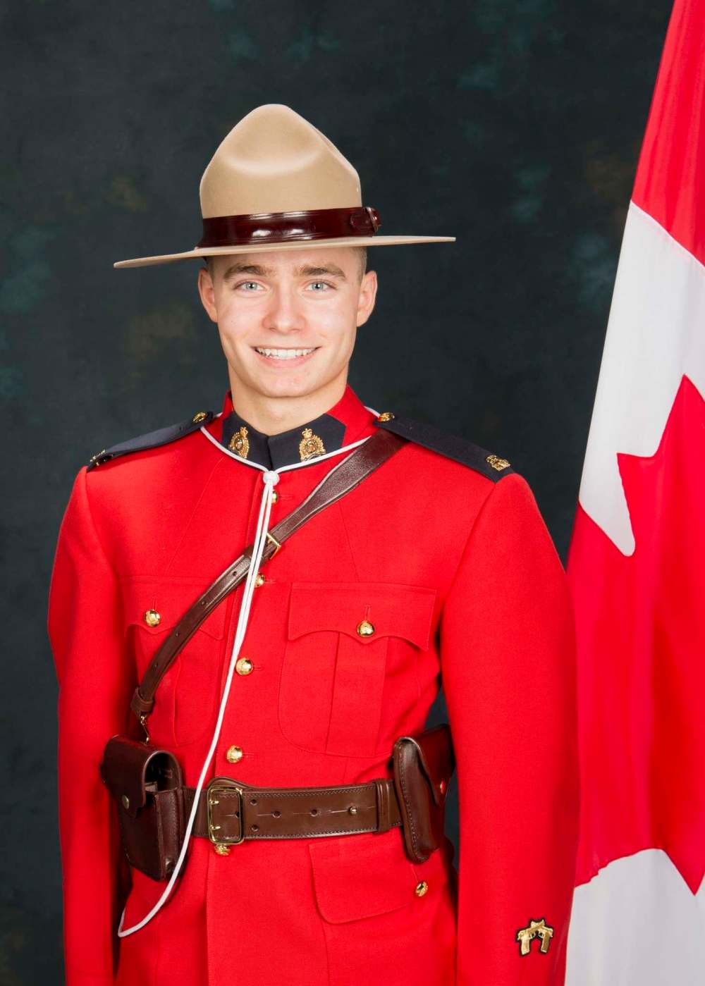 RCMP Const. Shelby Patton is shown in this undated handout photo, was struck and killed by a truck he pulled over in rural Saskatchewan on Saturday morning. (RCMP)