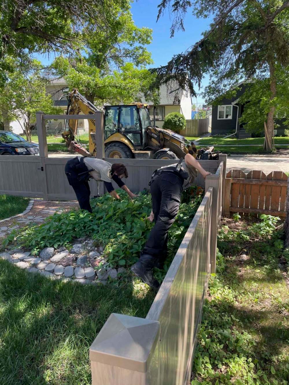 Breno Martins Photo
Animals Services search for a large snake, approximately 8 feet long, on Ebby Avenue in Winnipeg on Saturday, June 12, 2021.
Reporter: Kevin Rollason