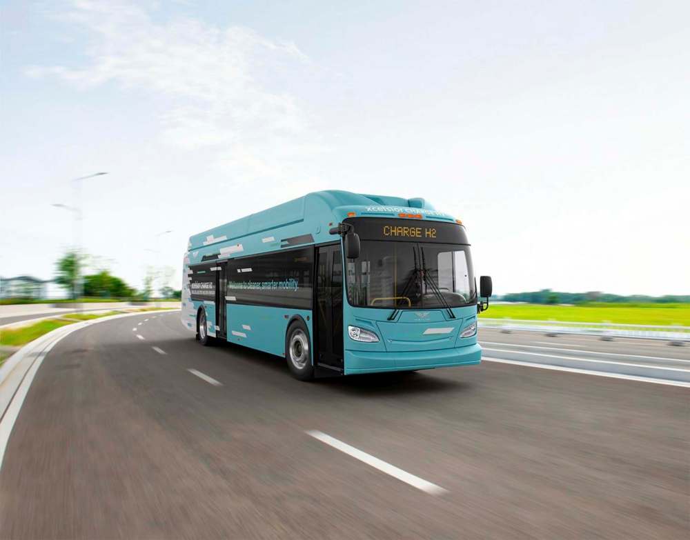 SUPPLIED
NFI Group’s zero-emission Excelsior Charge bus. Advances in battery technology mean NFI’s new-generation electric buses can travel 300 kilometres on a charge.