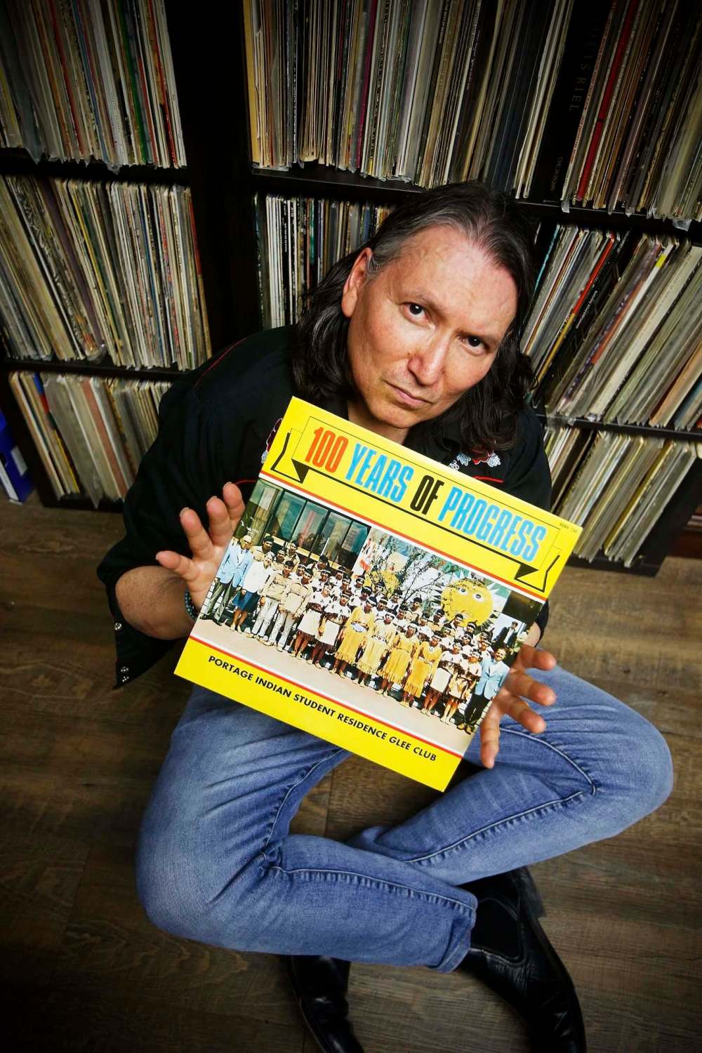 JOHN WOODS / WINNIPEG FREE PRESS
McLeod owns one of the largest collections of Indigenous music, thousands of albums, 45s and CDs of artists dating back to the 30s and 40s.