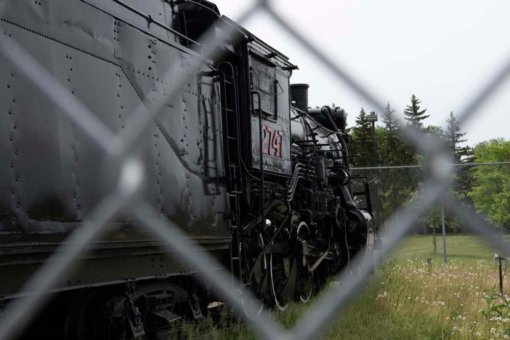 The CN 2747 locomotive, part of the Transcona Museum’s collection. (Alex Lupul / WInnipeg Free Press)