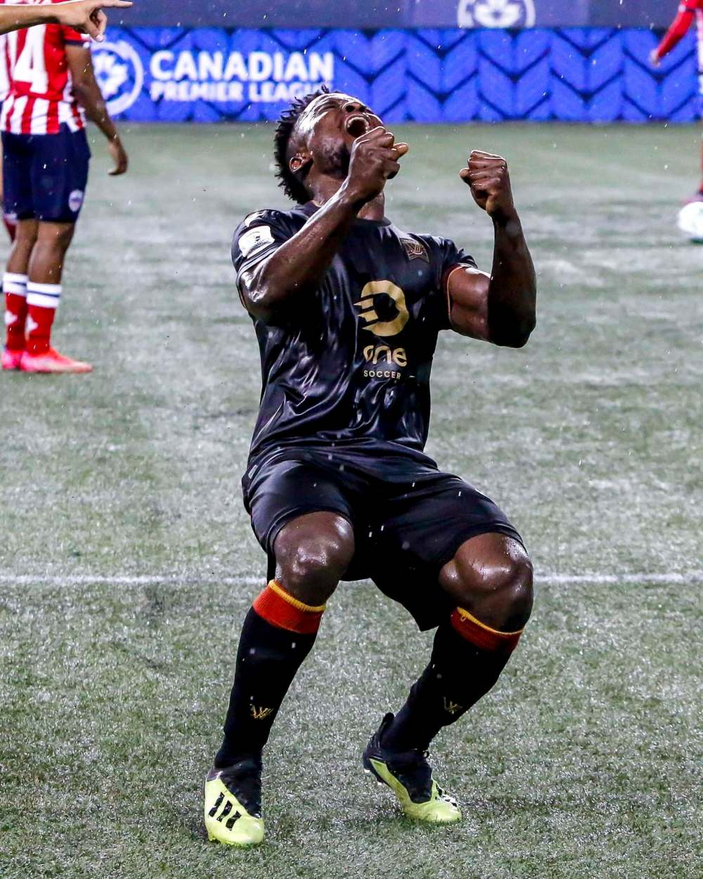 William Ludwick / Canadian Premier League
Despite measuring in at 5-6, you can't miss Ohin as he's buzzing all over the field, making key defensive stops, and constantly being a thorn in the side of his opponents.