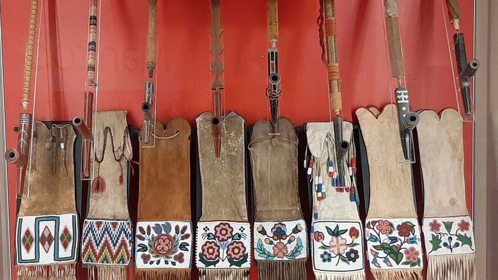 SUPPLIED
Sacred pipes on display at the Manitoba Museum