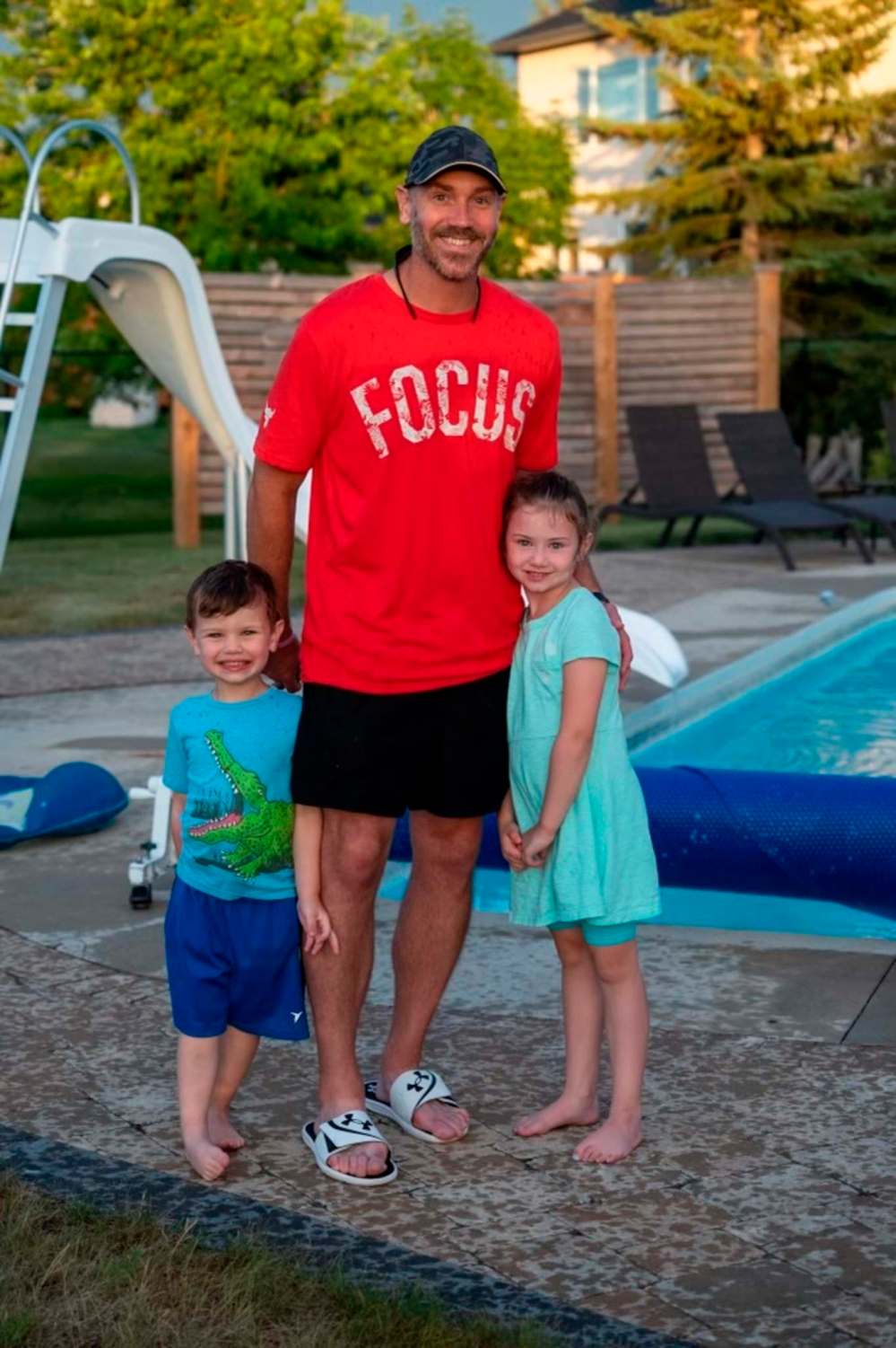 Buck Pierce with Bo and Bailey. (Supplied)