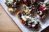 MIKAELA MACKENZIE / WINNIPEG FREE PRESS
The Vegan Fromagerie feta topping the summer bruschetta is made from soy milk and is dairy-free.