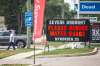 MIKAELA MACKENZIE / WINNIPEG FREE PRESS
A sign reminding residents to reduce water usage in Morden on Thursday, July 22, 2021. For Kevin Rollason story.
Winnipeg Free Press 2021.