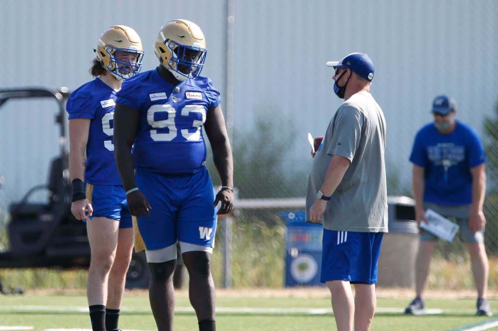 JOHN WOODS / WINNIPEG FREE PRESS
Ezekiel Rose (93) was offered to play at Alcorn State University out of high school, but chose to play for Eastern Mississippi Community College.