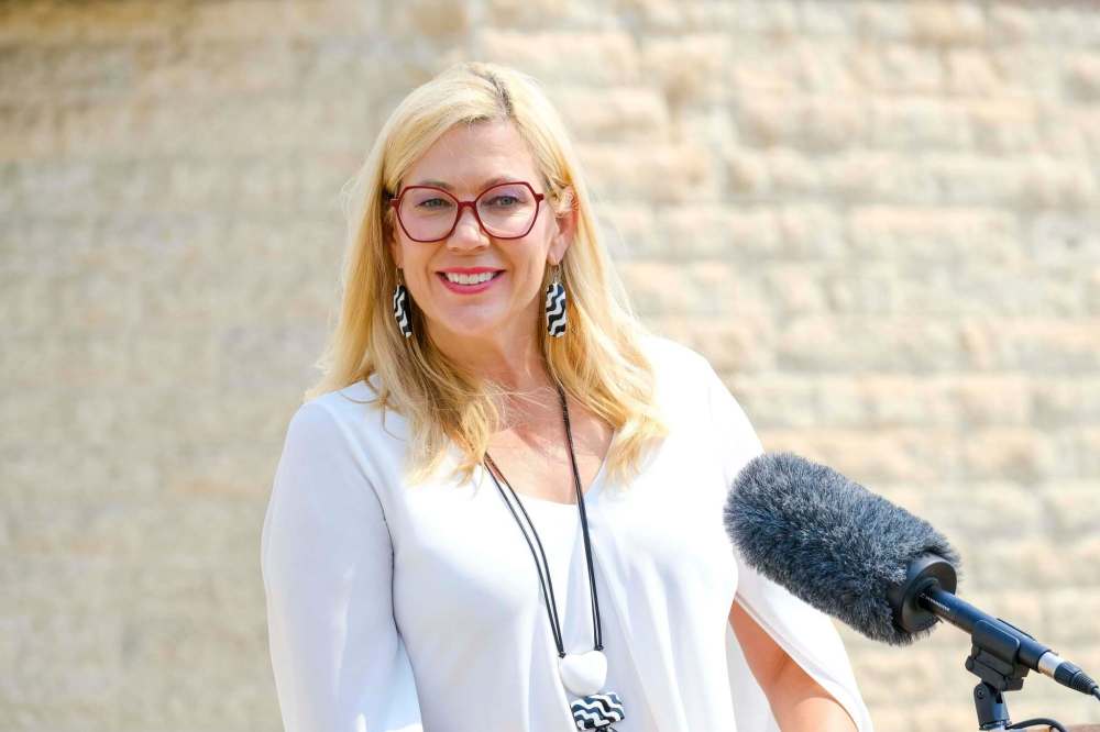Families Minister Rochelle Squires a new app to help parents find a child-care spot. It was dissed by political critics who said it won't help people without a computer. Mike Deal / Winnipeg Free Press
