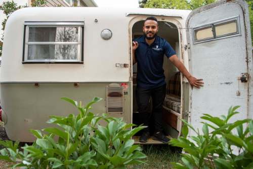 ALEX LUPUL / WINNIPEG FREE PRESS
Jorge Torres says the simplicity, and retro look, of the Boler &mdash; of which only about 10,000 were made &mdash; has contributed to their popularity, particularly during the pandemic.