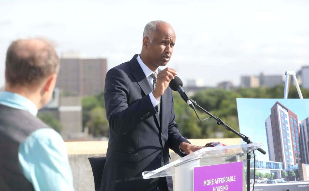 RUTH BONNEVILLE / WINNIPEG FREE PRESS
Ahmed Hussen, Minister of Families, Children and Social Development and Minister Responsible CMHC, announced $25.8 million for affordable seniors housing on Tuesday.