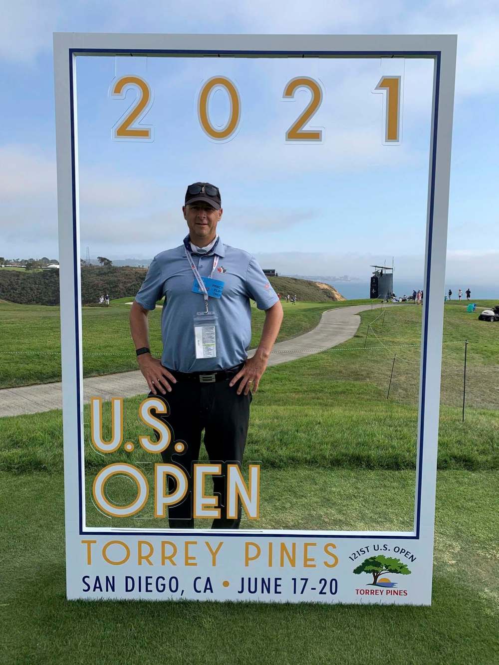 Supplied
Ingram at the US Open at Torrey Pines in June.