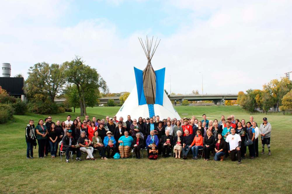supplied
Photo of the 2015 reunion, bringing together Assiniboia survivors and family members, former clergy and staff of the school, and members from the First Nations and River Heights communities.
