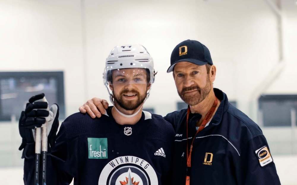SUPPLIED Winnipeg Jets - Josh Morrissey with dad Tom - summer 2019 - for Mike McIntyre feature / Winnipeg Free Press
