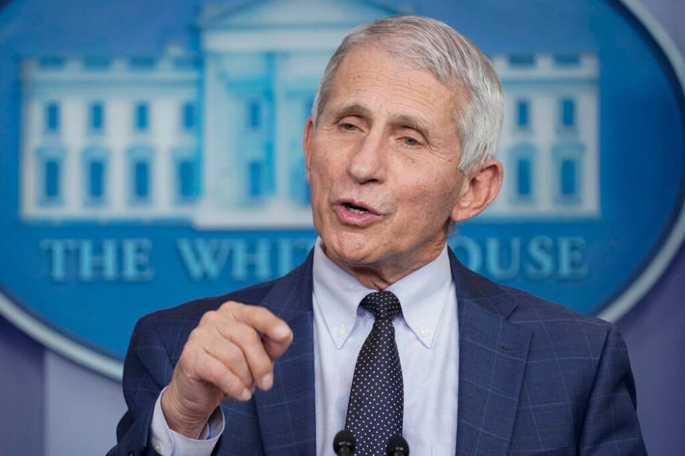 (AP Photo/Susan Walsh, File)
Dr. Anthony Fauci, director of the National Institute of Allergy and Infectious Diseases in the United States, said Omicron’s