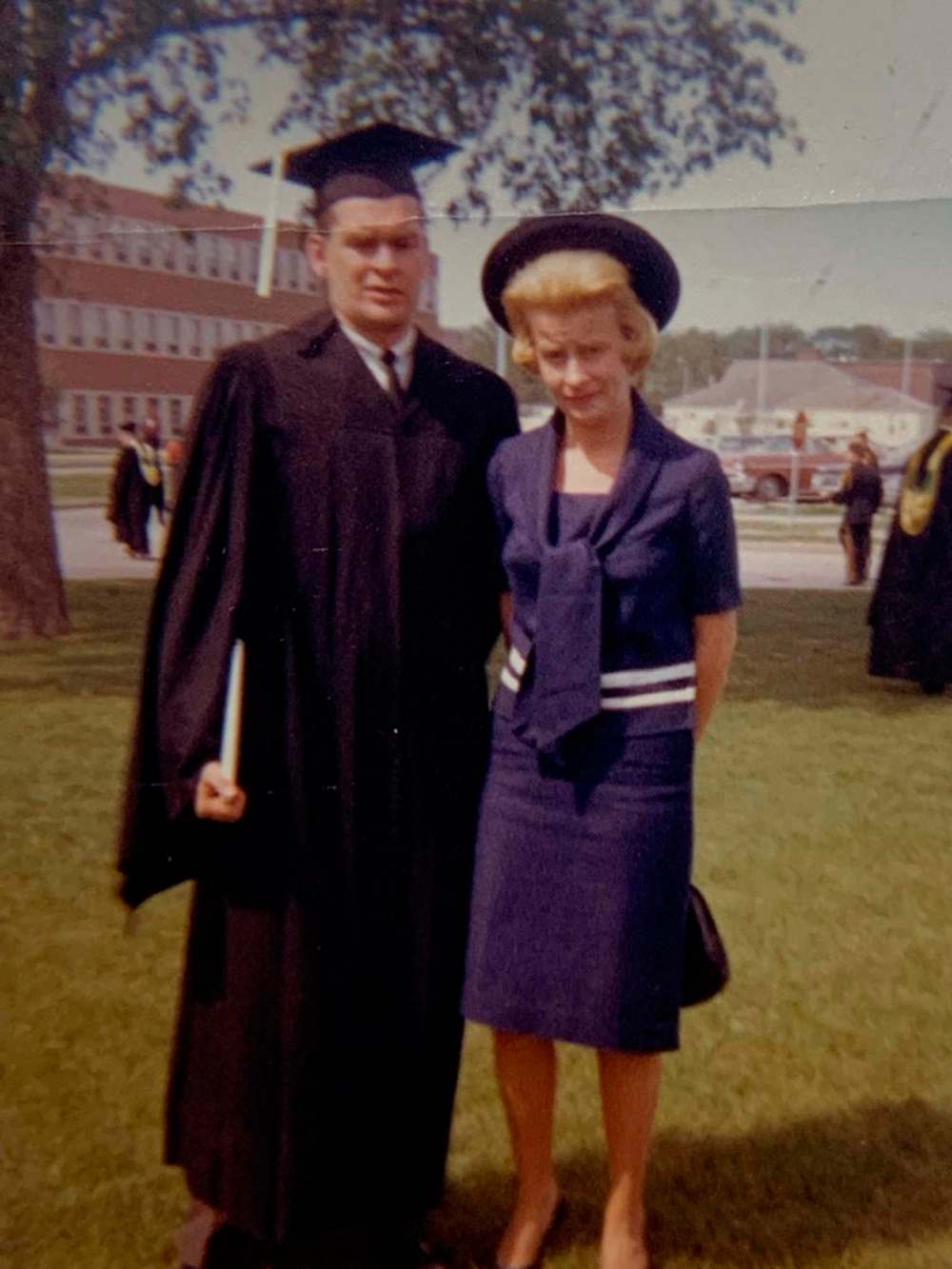 Supplied
Graduation day at North Dakota State University, with his sister Nancy Ann Parkhill.