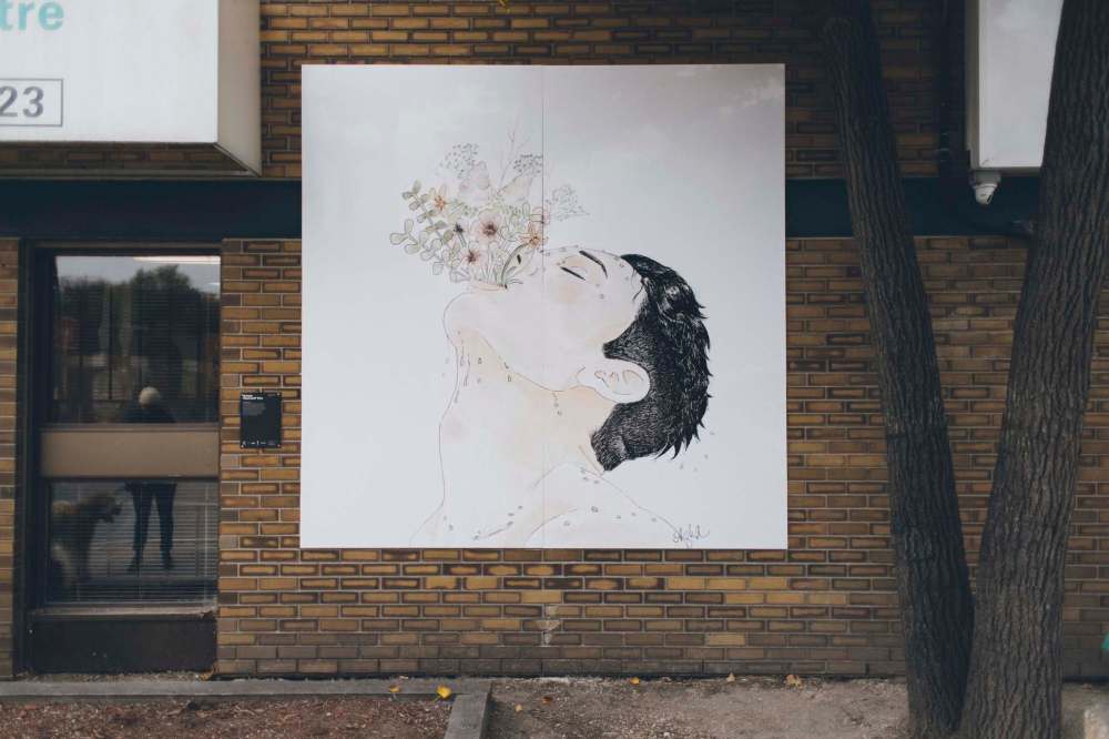 Water yourself too by artist Azka Ahmed at 640 Broadway.
