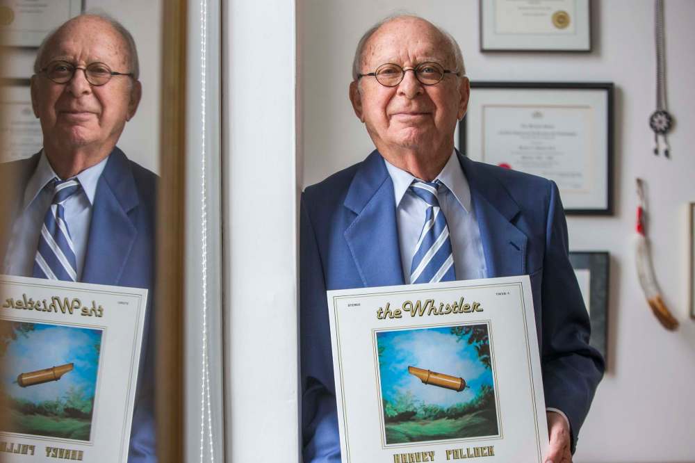 MIKAELA MACKENZIE / WINNIPEG FREE PRESS
Lawyer and former world whistling champion Harvey Pollock recorded an album in the late 1970s that featured radio hits alongside classical pieces.