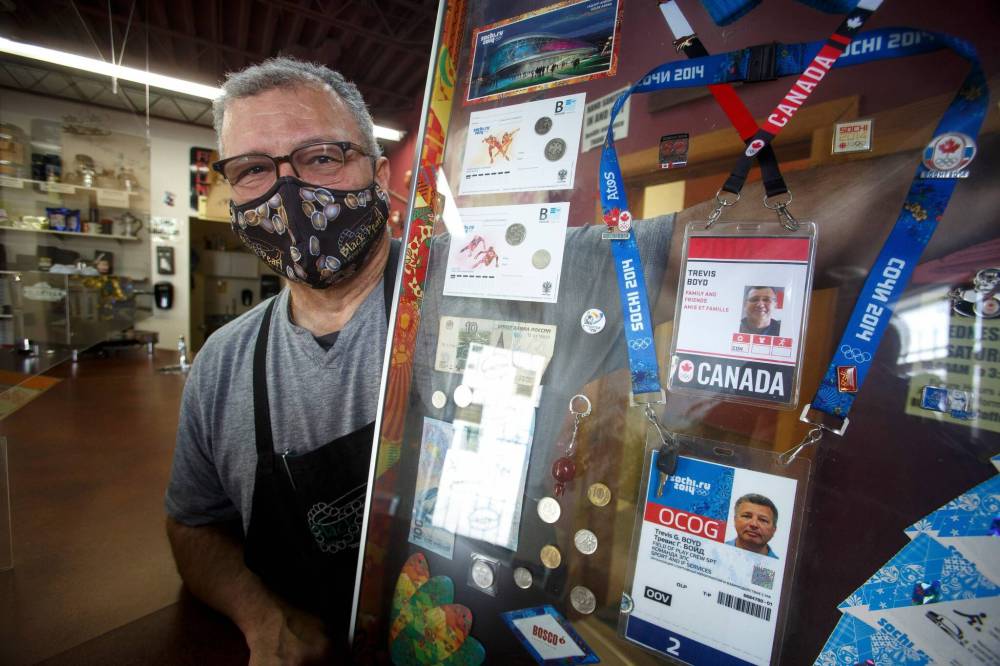 Trevis Boyd has been volunteering and officiating at the Olympics since the 1988 Winter Games in Calgary. (Mike Deal / Winnipeg Free Press)
