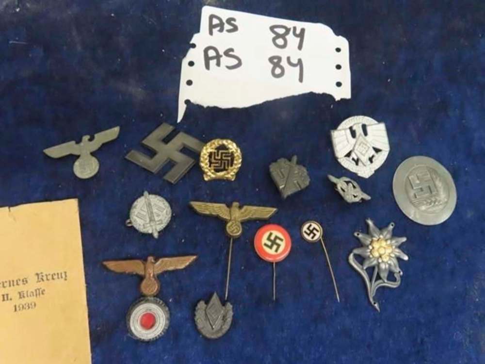 MCSHERRY AUCTION SERVICES
Nazi paraphernalia is up for sale in an online estate auction being handled by Stonewall’s McSherry Auction Services.
