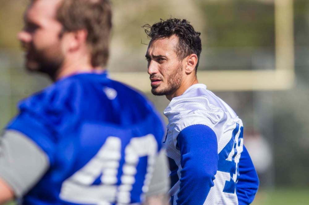MIKAELA MACKENZIE / WINNIPEG FREE PRESS
Winnipeg Blue Bombers kicker Ali Mourtada is 4-for-10 on field goal attempts this season.