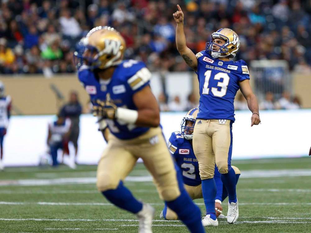 John Woods / The Canadian Press files
Sergio Castillo's, 13, first stint with the Blue Bombers came when he signed with the club in 2015.