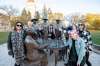 photos by MIKE SUDOMA / Winnipeg Free Press

From left: Josie Cannon, Cory Krul, Kyla Dumanski, Erica Campbell, Brooklyn Krul, Kelli Wiklund, Danielle Strachan, and Shelby Guthrie, cheers Torque’s new beer, Whoa Nellie, in front of the Group of 5 statue.