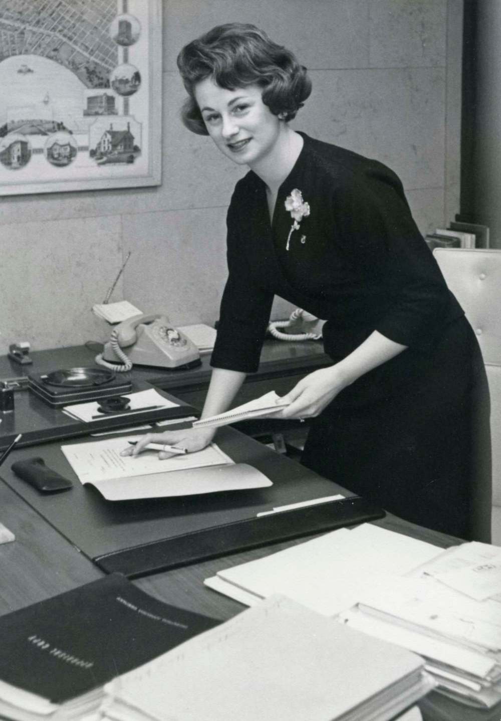 SUPPLIED
As a young woman, Barbara worked as an administrative assistant to Sylvan Leipsic.