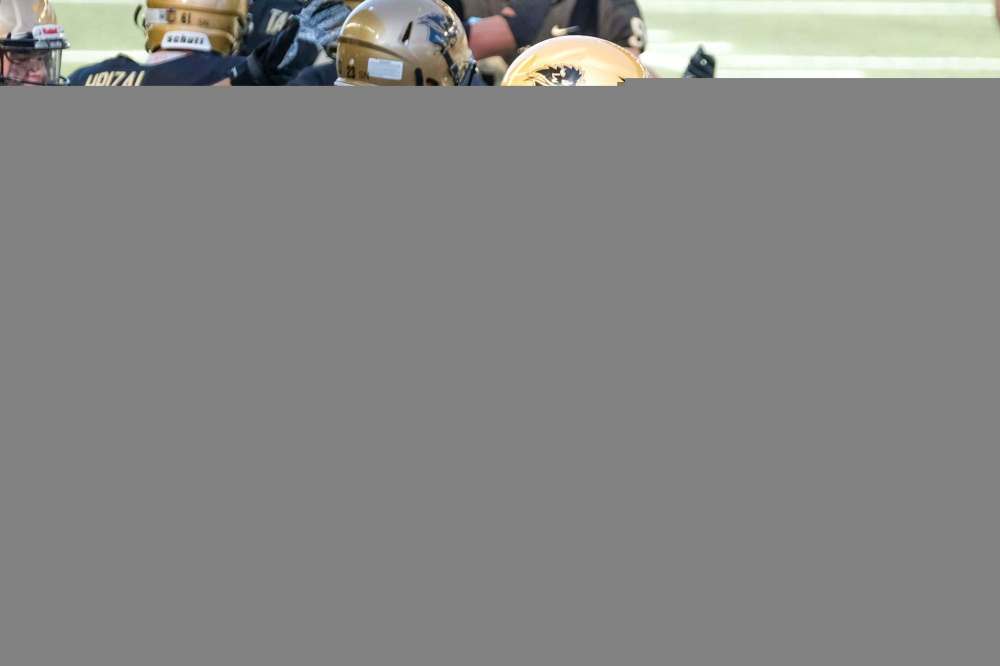 The Manitoba Bisons football team will continue to prepare for Saturday's regular-season finale on the road against the Regina Rams. (Daniel Crump / Winnipeg Free Press files)