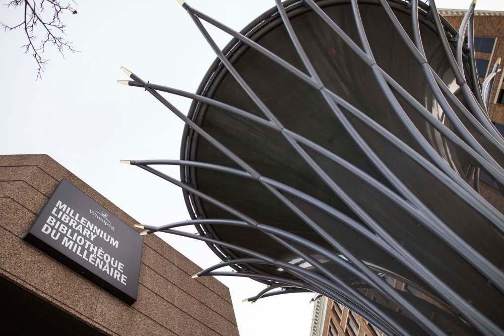 The library is moving forward with other security measures that won’t include a screening process but have included several community groups that advocate for Winnipeggers in need. (Daniel Crump / Winnipeg Free Press)