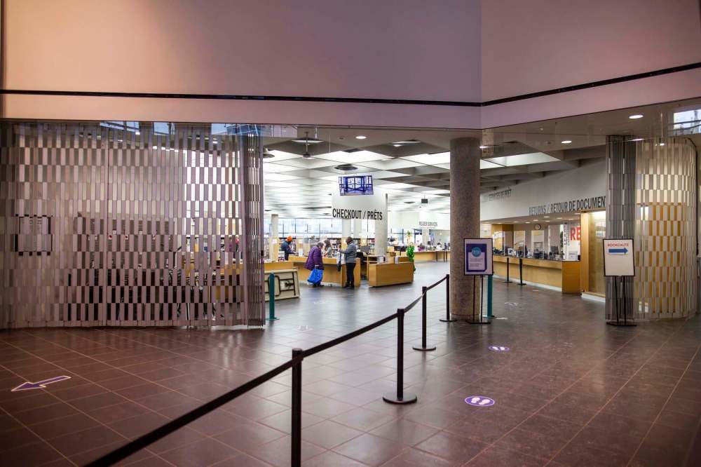 “We have been working alongside a lot of other community groups with library management to build a different kind of approach to safety,” said Joe Curnow, an organizer of the Millennium for All group. (Daniel Crump / Winnipeg Free Press)