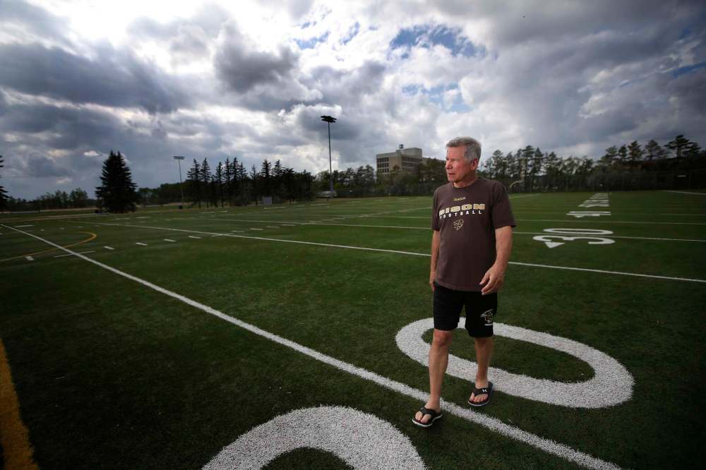 Next fall, Brian Dobie will begin his 27th season in charge of the U of M football program and his 48th year as a head coach. (John Woods / Winnipeg Free Press files)