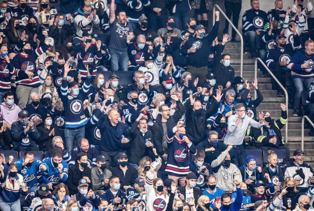 An average of 13,731 people took in the first 10 Winnipeg Jets games, which equates to 91.5 per cent capacity. (Jessica Lee / Winnipeg Free Press files)