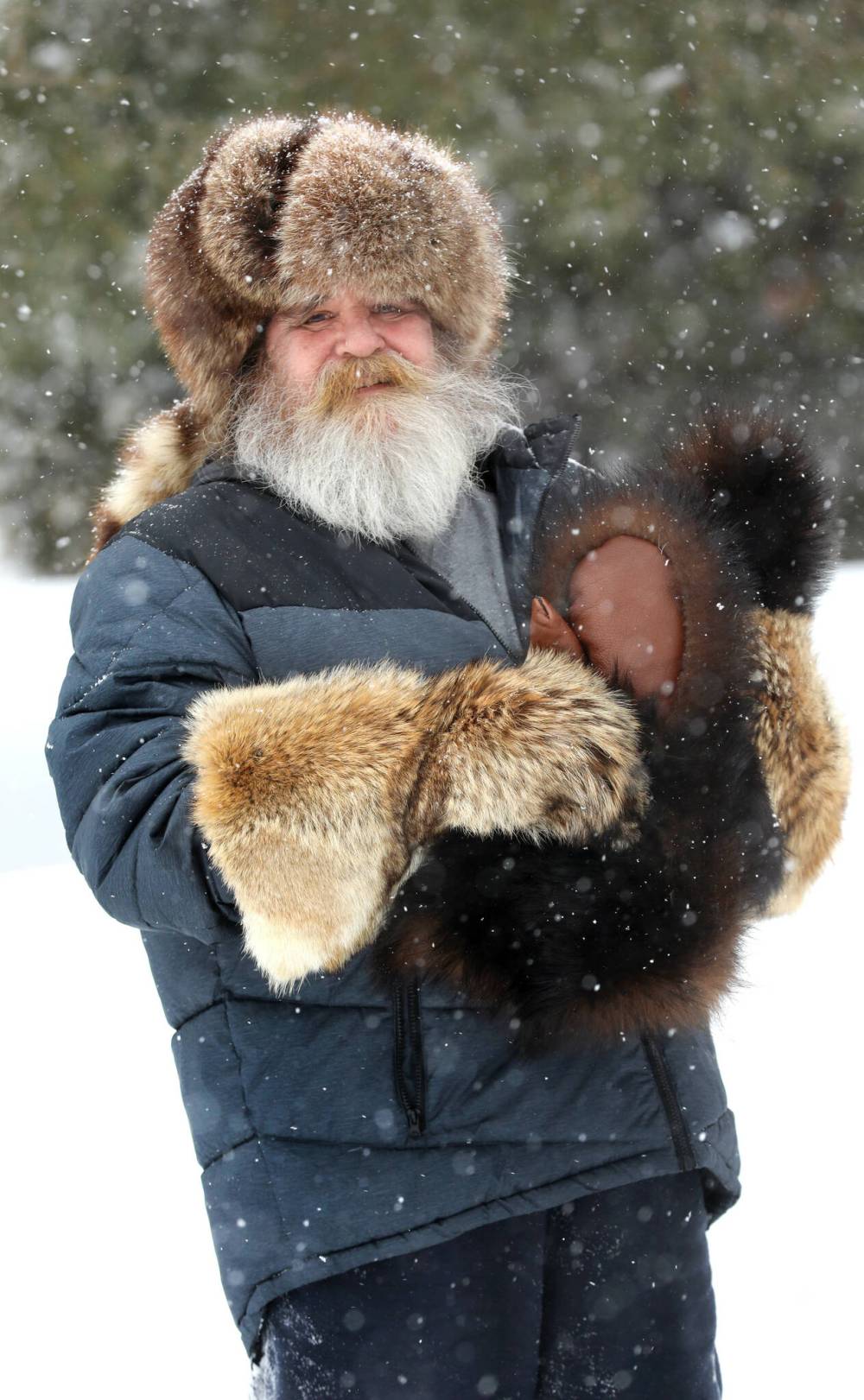 RUTH BONNEVILLE / WINNIPEG FREE PRESSFred Mitts turns out hand-sewn mitts largely made out of upcycled material.