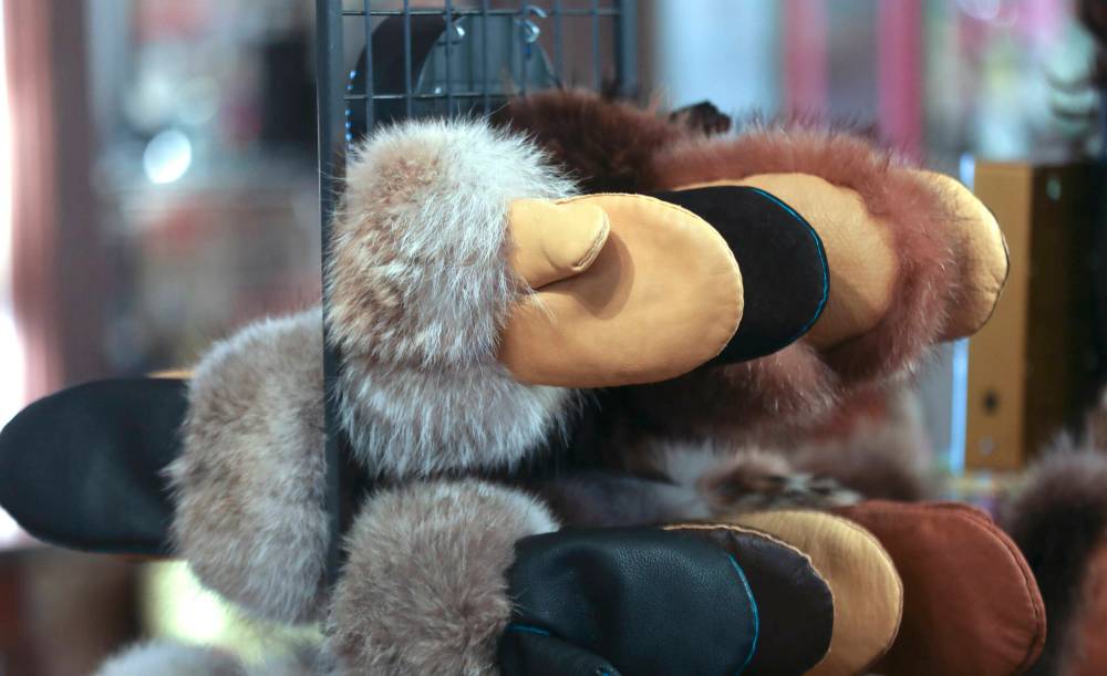 RUTH BONNEVILLE / WINNIPEG FREE PRESSThe Manitoba Museum recently purchased a half-dozen pairs of mitts to sell in the gift shop, and Fred's also shipped a few to Australia at the request of a nephew.