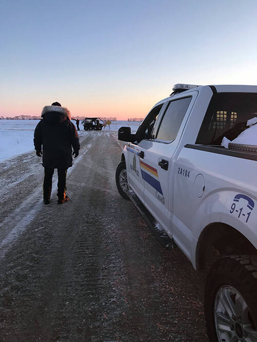 Officers in the RCMP’s integrated border enforcement team received information from their counterparts on the American side that they had detained a group that had crossed into the U.S. (RCMP handout)