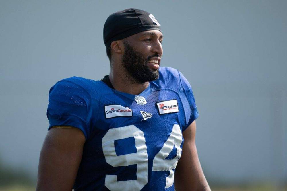 Defensive end Jackson Jeffcoat has been on the team since 2017. (Alex Lupul / Winnipeg Free Press files)