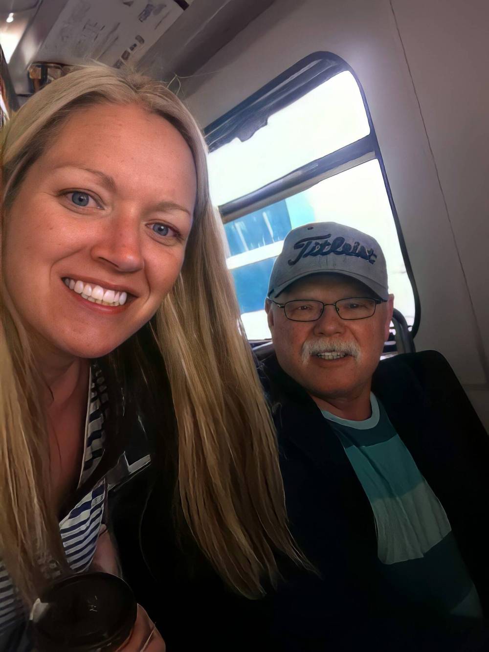 Naomi Murray and her father, Daryll Fenton. Fenton’s body was recovered by the Hutterian Emergency Aquatic Response Team in Moose Lake last May. (Supplied)