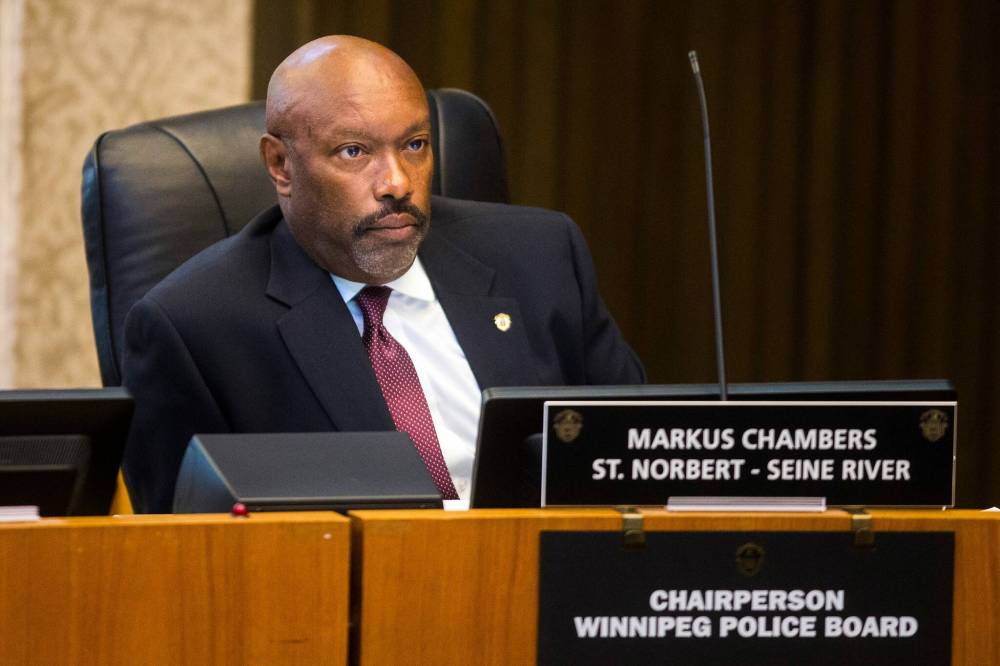 MIKAELA MACKENZIE / WINNIPEG FREE PRESS FILES
The Winnipeg Police Board held a Wednesday meeting with Chief Danny Smyth to discuss concerns of residents, chairman Coun. Markus Chambers said, as well as some operational details.